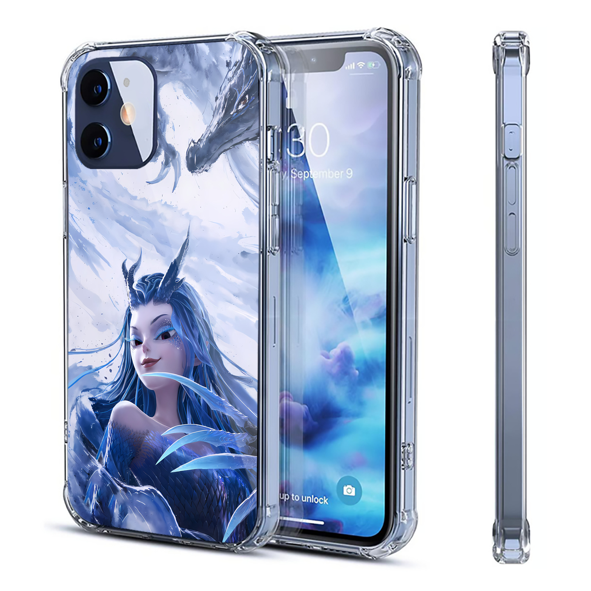 （画像用） Ne Zha 2 ナタ 魔童の大暴れ 【iPhone 12シリーズ対応】透明スマホケース（クリアソフトケース）
